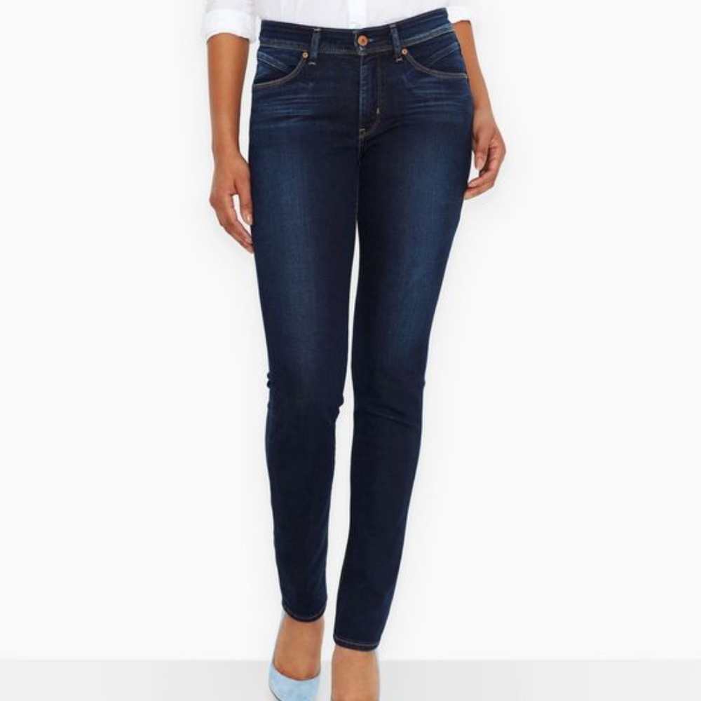 Levi's Demi Curve dark Mid Rise Skinny Jeans 24
